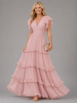 Yvonne | Robe Rosée pour Jours Spéciaux