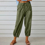 Isabelle | Pantalon Large en Toile Légère