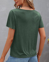 Marion | T-Shirt Uni Col V
