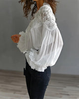 Océane | Blouse en Dentelle Patchwork