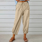 Isabelle | Pantalon Large en Toile Légère