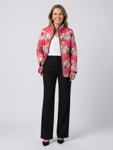 Christine | Raspberry Rose Quilted Jacket