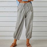 Isabelle | Pantalon Large en Toile Légère