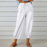 Isabelle | Pantalon Large en Toile Légère
