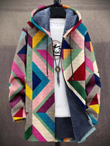 Gwenola | Cardigan Luxueux Inspiration Artistique à Fermeture Éclair