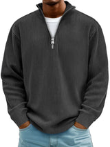 Thibault | Ribbed Zip-Neck Sweater
