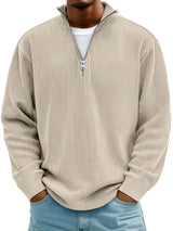 Thibault | Ribbed Zip-Neck Sweater
