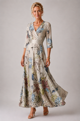 Edmée | Robe Fleurie à Manches