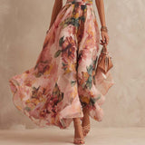 Aliette | Robe Fleurie Épaule Dénudée