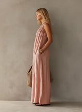 Colombe | Robe Maxi Asymétrique
