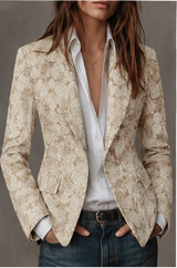 Rosalind | Fitted Cashmere Jacquard Blazer