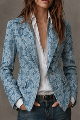 Rosalind | Fitted Cashmere Jacquard Blazer