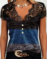 Margaux | T-Shirt Dentelle Patchwork