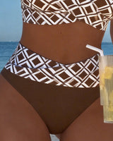 Noémie | Bikini Deux Pièces à Motif Diamant