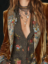 Cerise | Vintage Floral Patchwork Blazer