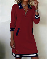 Théoline | Zip-Front Shirt Dress