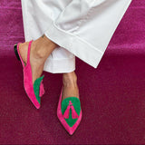 Loredana | Fringed Ballet Flats with Strap