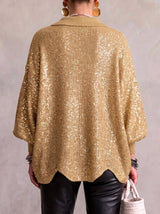 Karina | Oversized Collared Button Cardigan