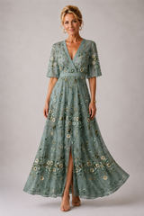 Edmée | Robe Fleurie à Manches