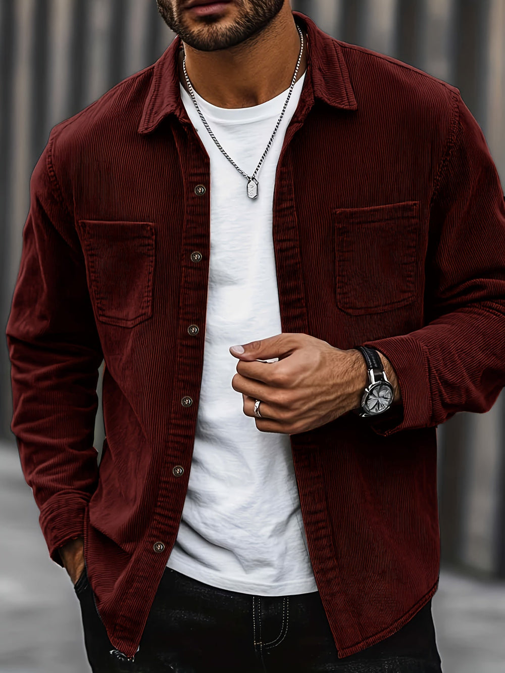 Fabrice | Overshirt Structuré Côtelé