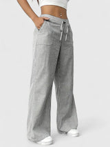 Corentine | Pantalon Large à Détails Élégants