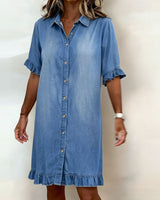 Charline | Robe en Denim Douce