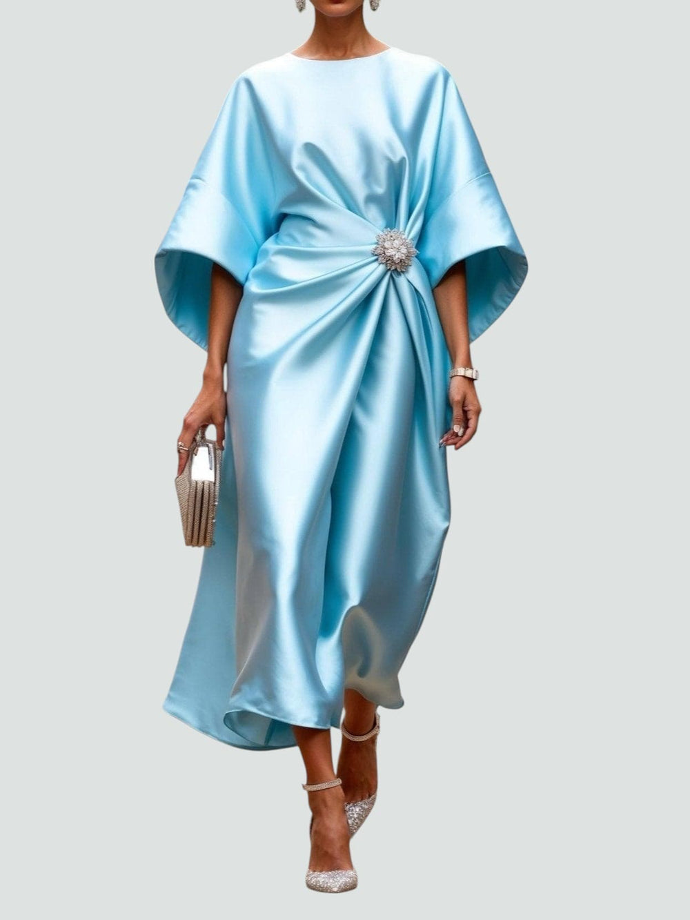 Ismérie | Robe Satinée pour Grande Soirée