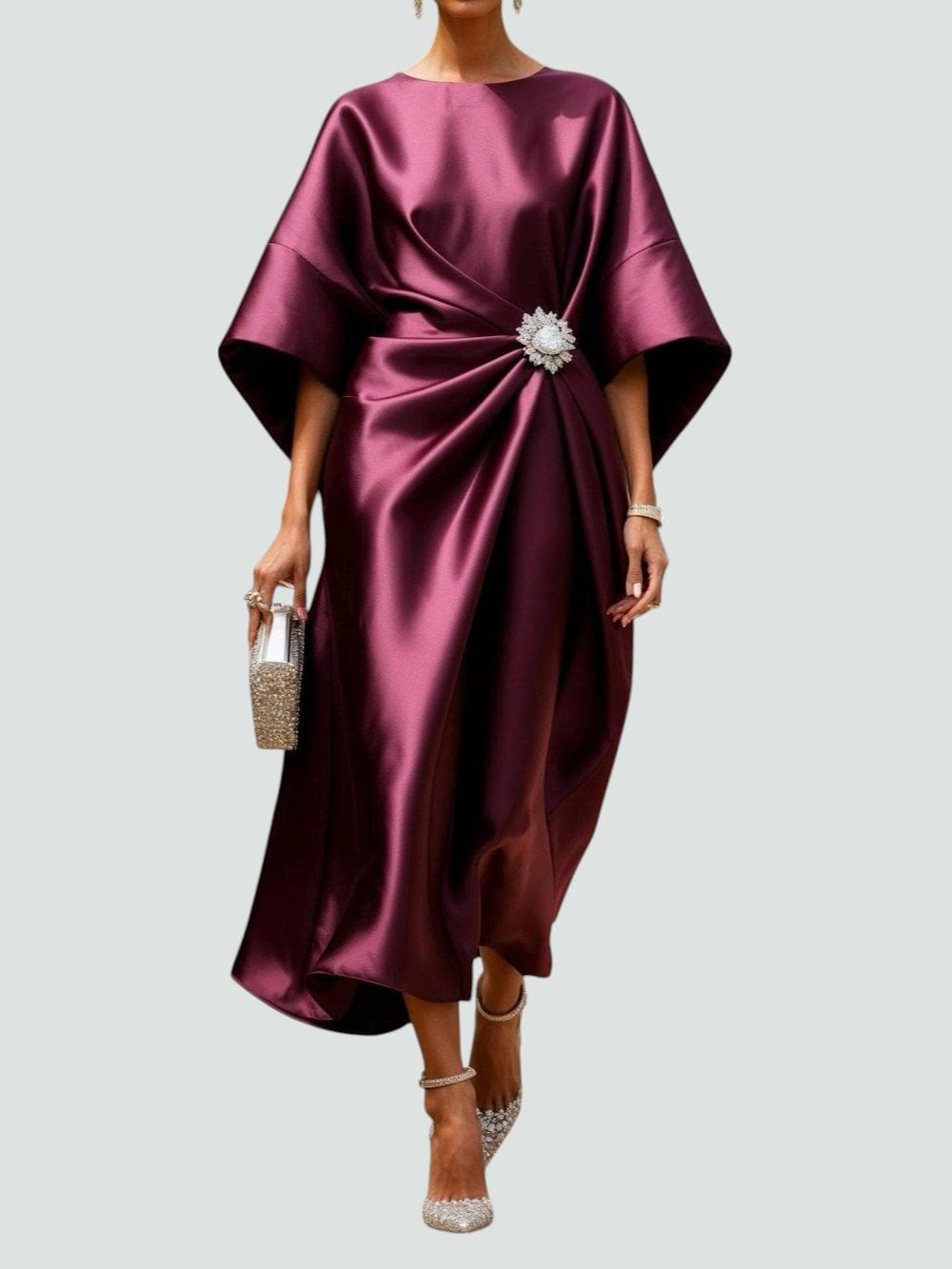 Ismérie | Robe Satinée pour Grande Soirée
