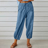 Isabelle | Pantalon Large en Toile Légère