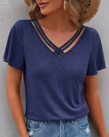 Marion | T-Shirt Uni Col V