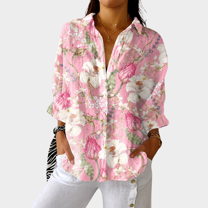 Rosalie | Blouse Légère à Motif Coloré