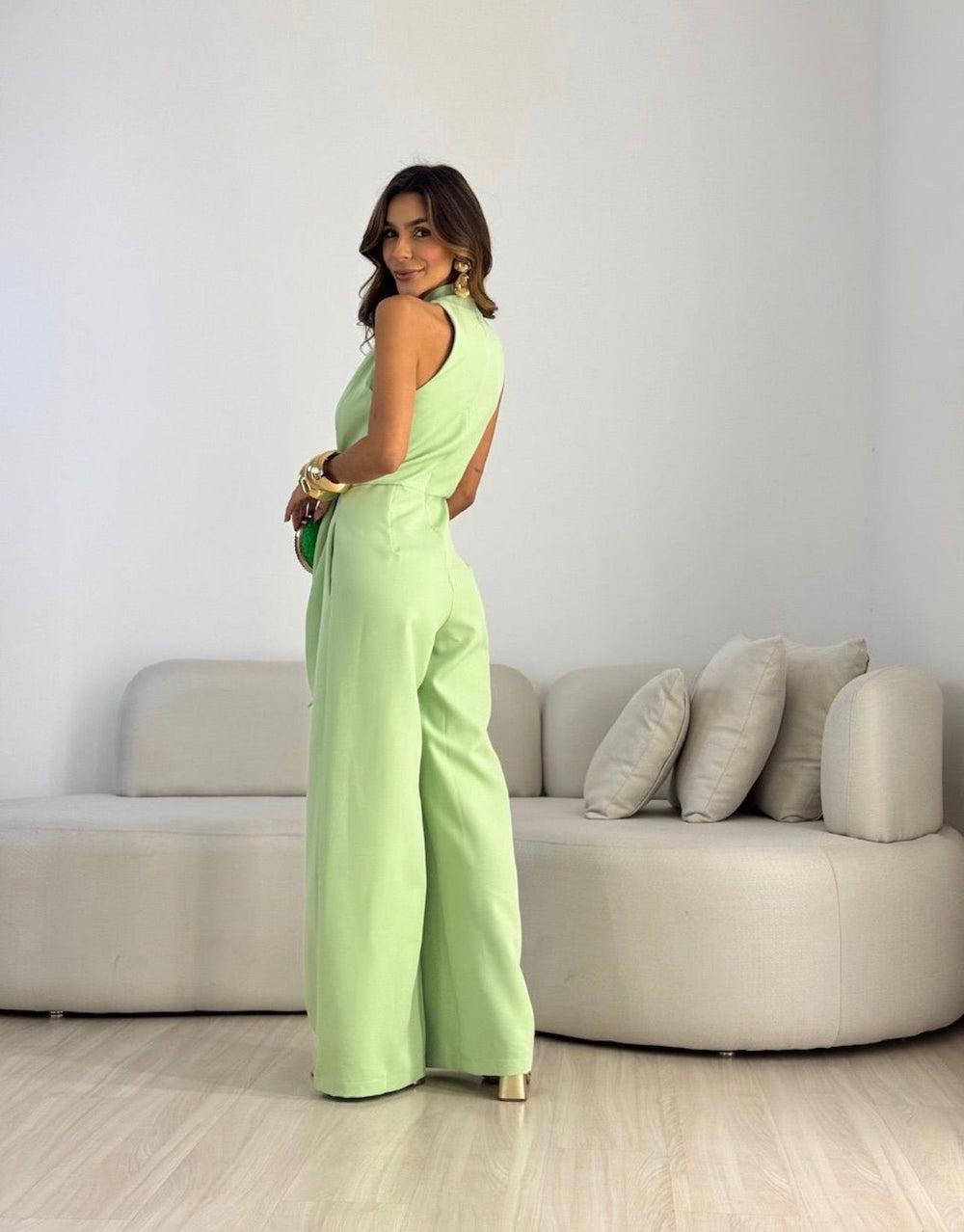Lucienne | Jumpsuit Élégant Fluide