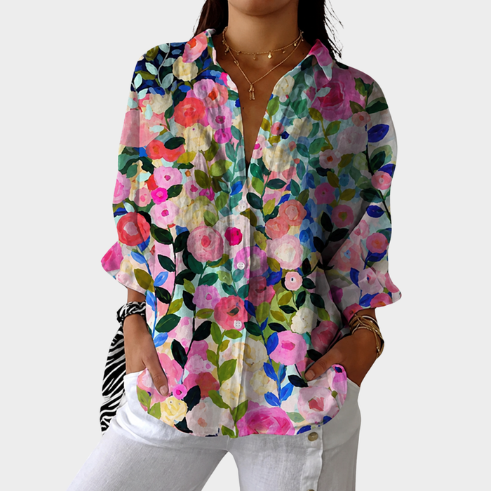 Karine | Blouse Légère en Tissu Doux