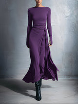 Naomie | Maxi Wrap Dress with Silky Tie
