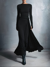 Naomie | Maxi Wrap Dress with Silky Tie