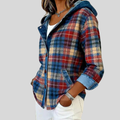 Imogen | Hooded Checked Jacket
