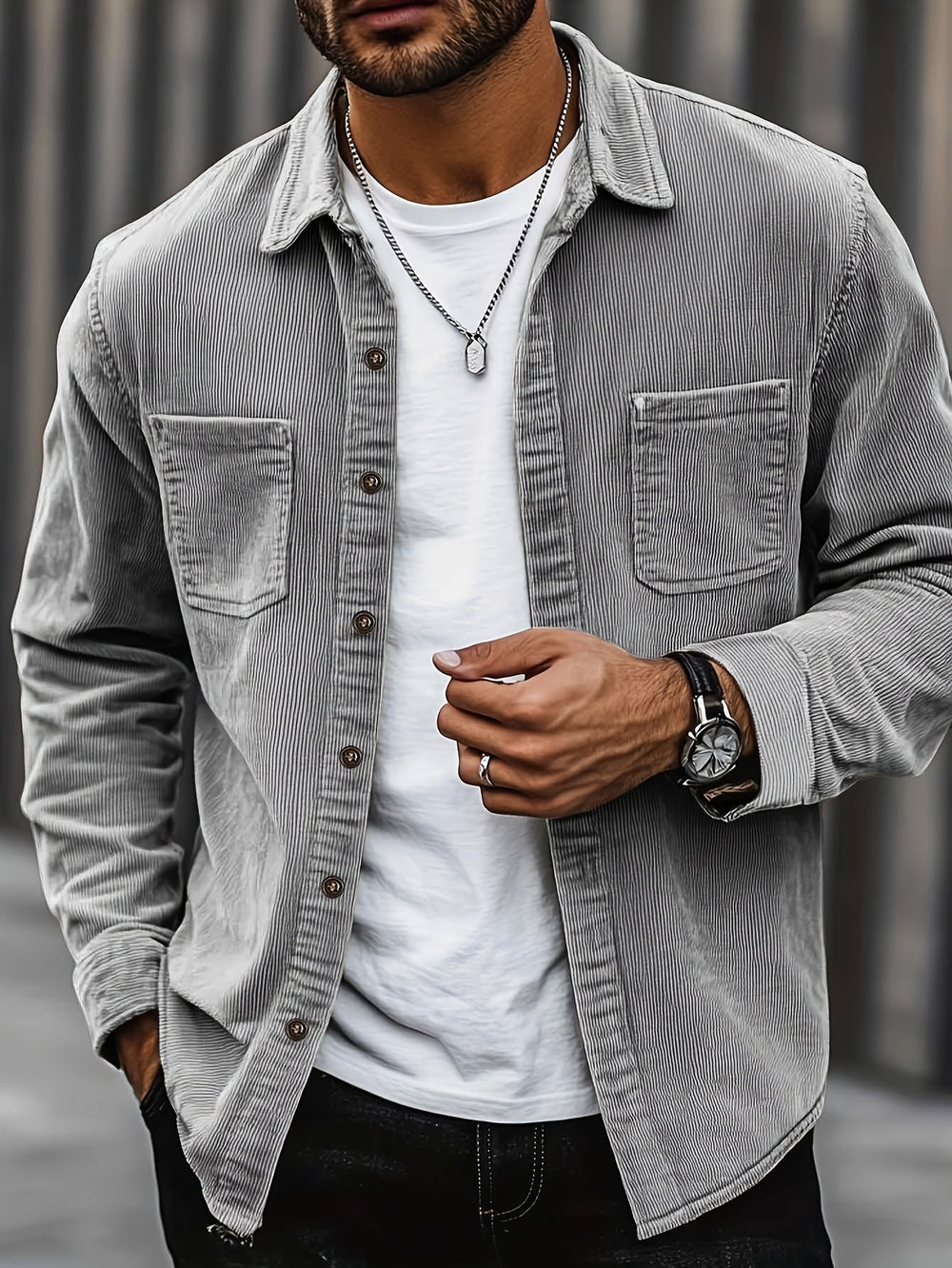 Fabrice | Overshirt Structuré Côtelé