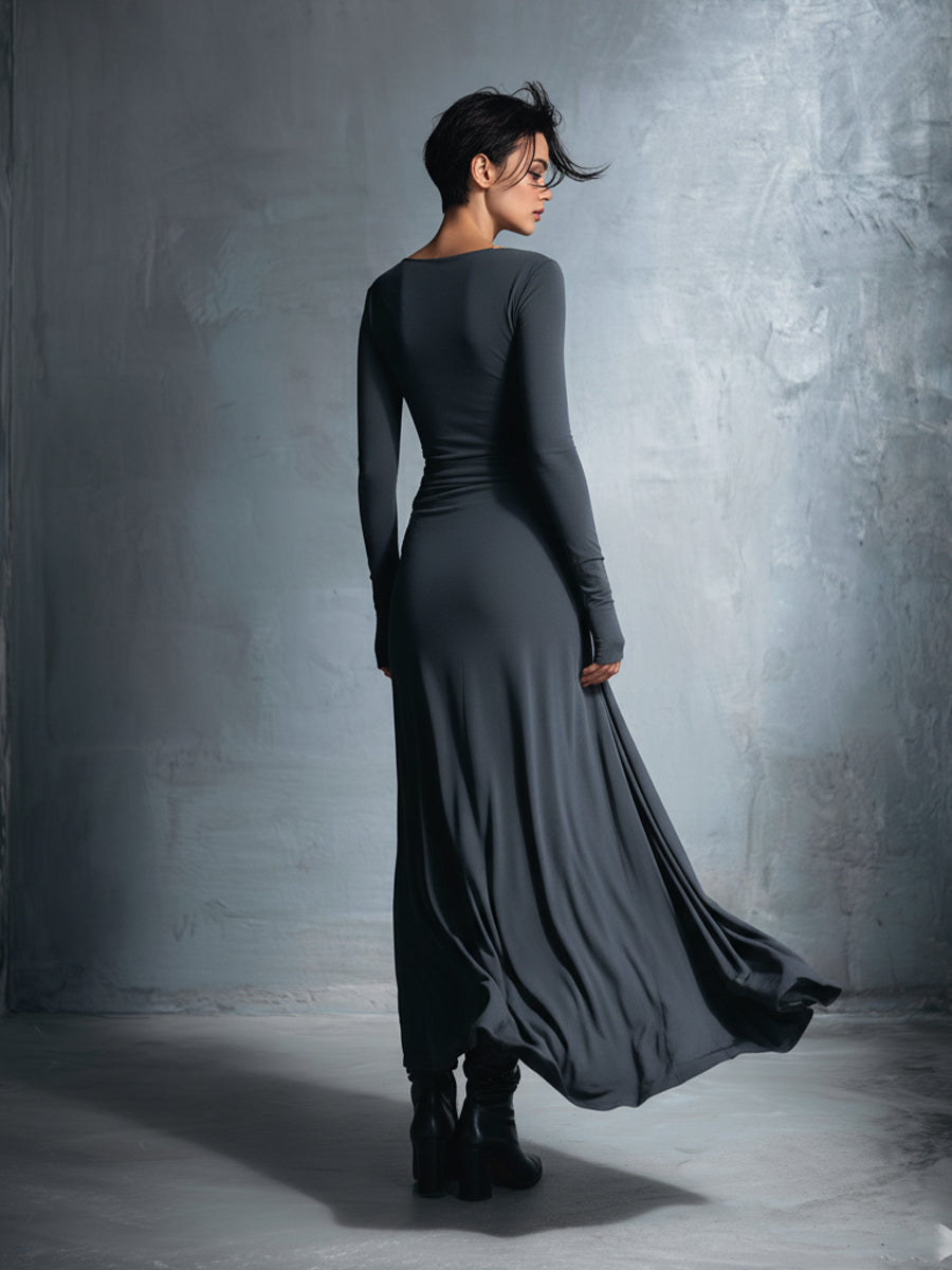 Naomie | Maxi Wrap Dress with Silky Tie