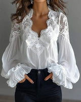 Océane | Blouse en Dentelle Patchwork