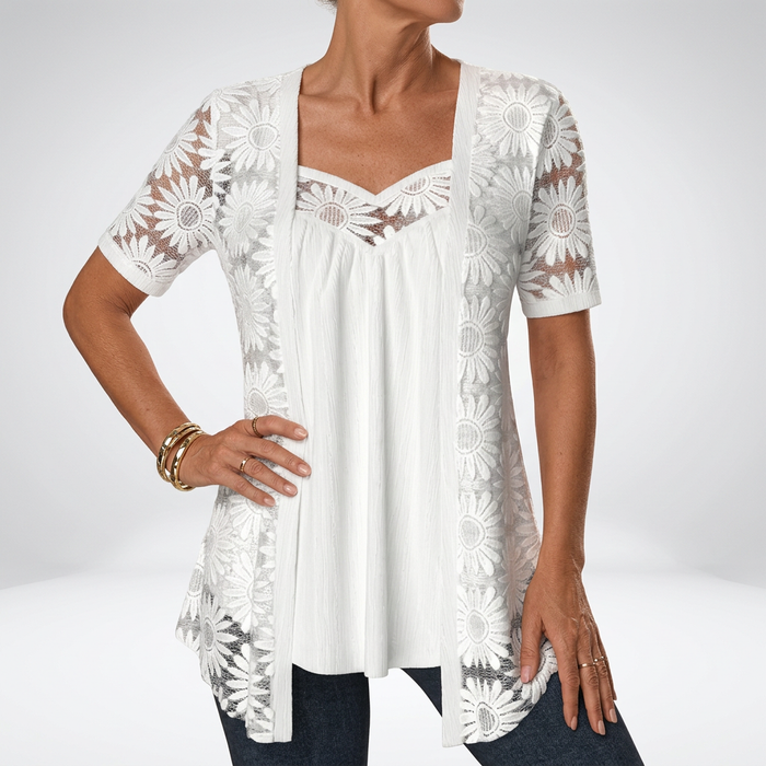 Charlotte | Blouse Romantique en Dentelle