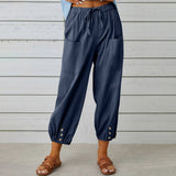 Isabelle | Pantalon Large en Toile Légère