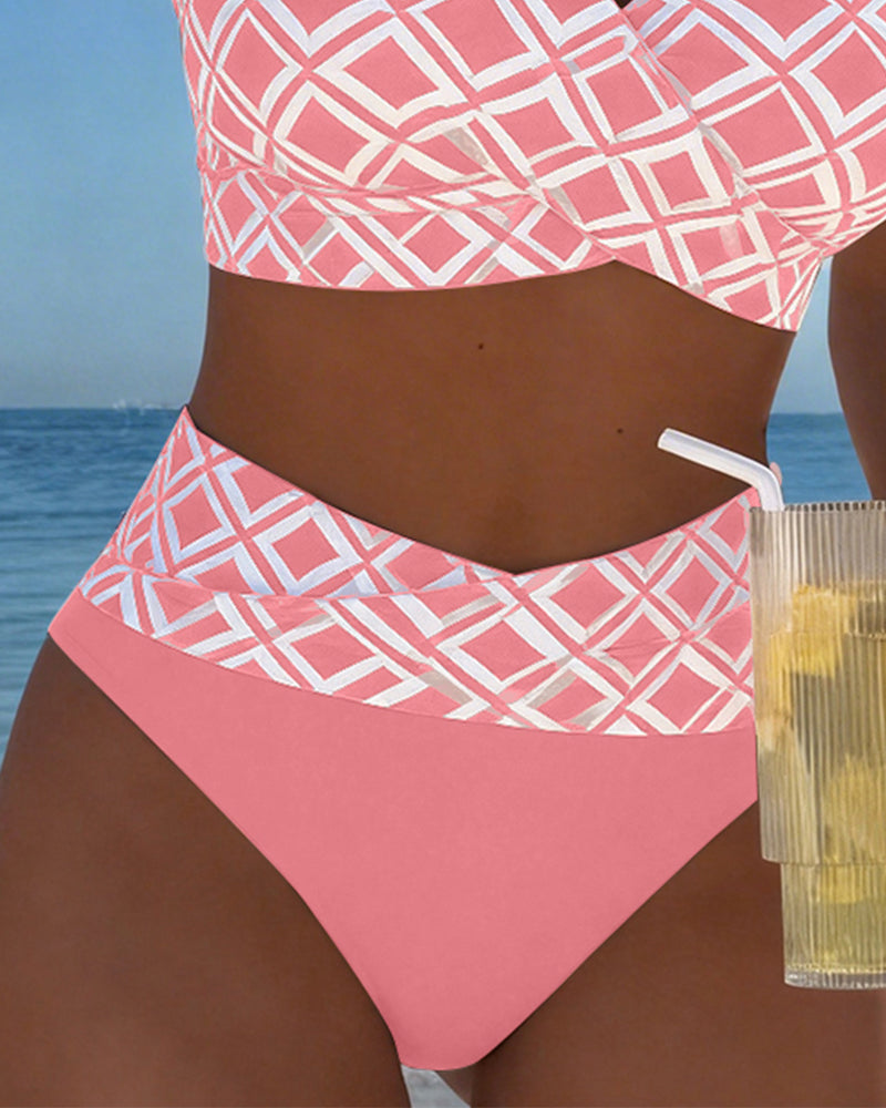 Noémie | Bikini Deux Pièces à Motif Diamant