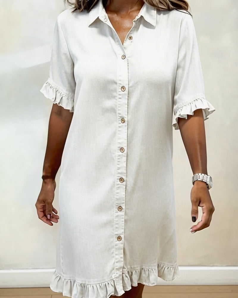 Charline | Robe en Denim Douce