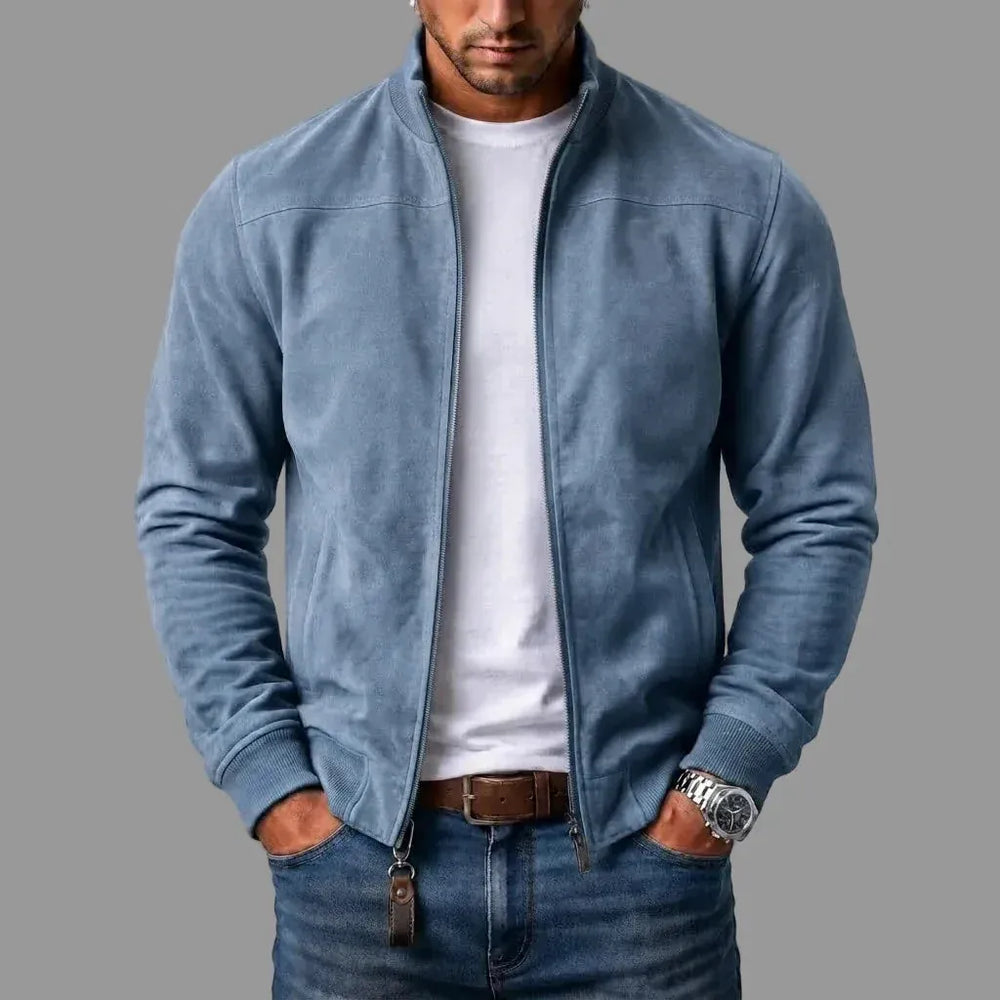 Donacci - Suede Bomber Jacket