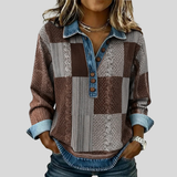 Hattie | Patchwork Collared Pullover