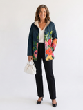 Camélia | Midnight Floral Quilted Jacket