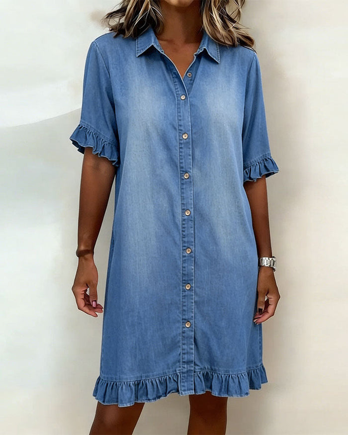 Charline | Robe en Denim Douce