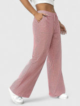 Corentine | Pantalon Large à Détails Élégants