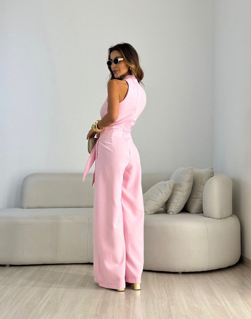 Lucienne | Jumpsuit Élégant Fluide