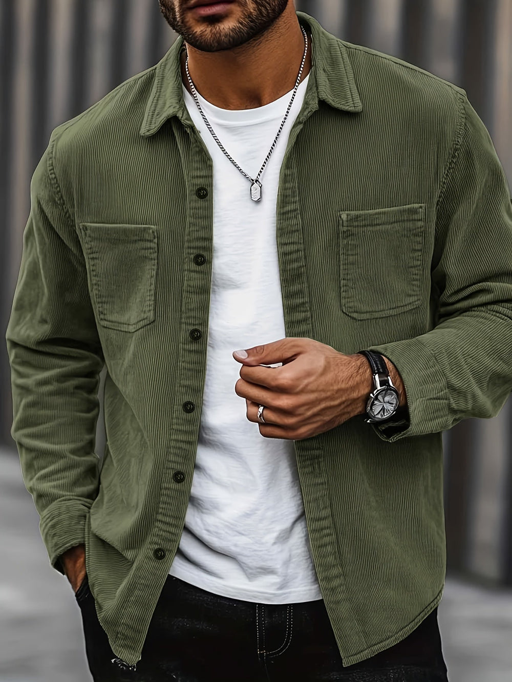Fabrice | Overshirt Structuré Côtelé